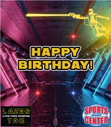 Laser Tag greeting card