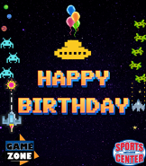 Arcade Party greeting card