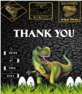 Dino Party Thank You