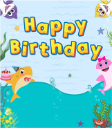 Baby Shark greeting card