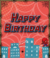 Spiderman greeting card