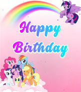 My little pony greeting card