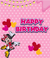 Minnie Mouse greeting card